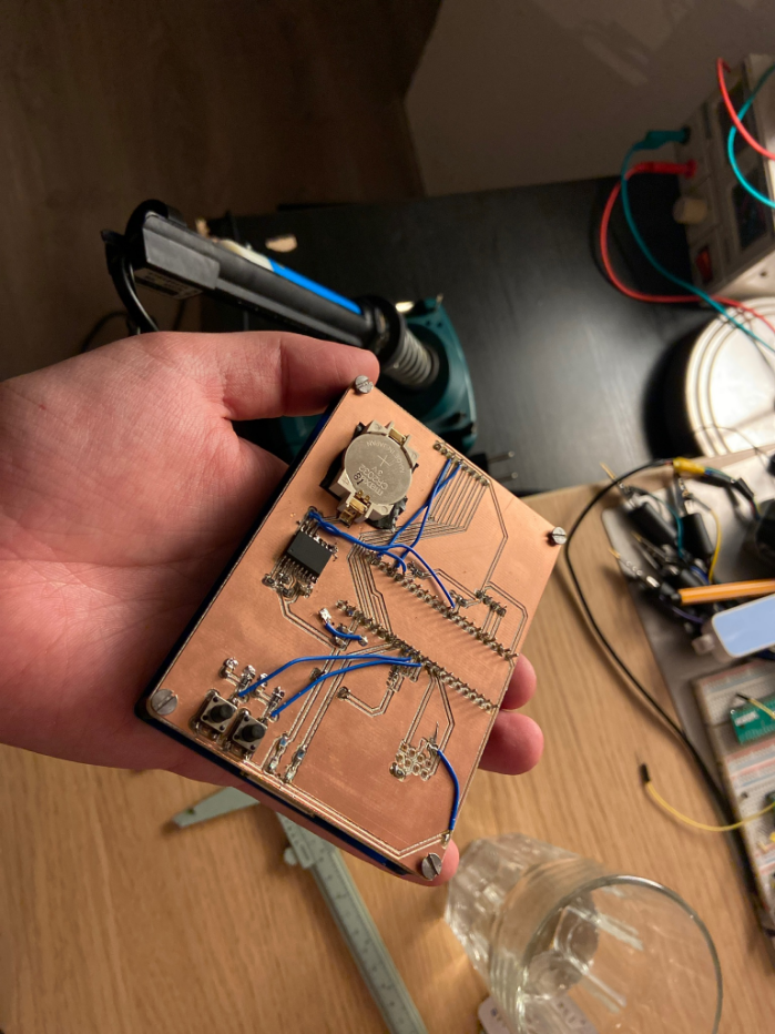 An assembled circuit board