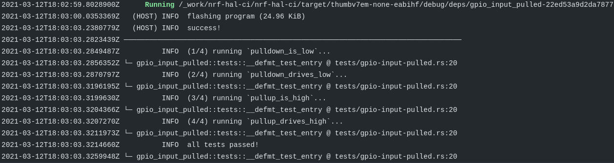successfully workflow run